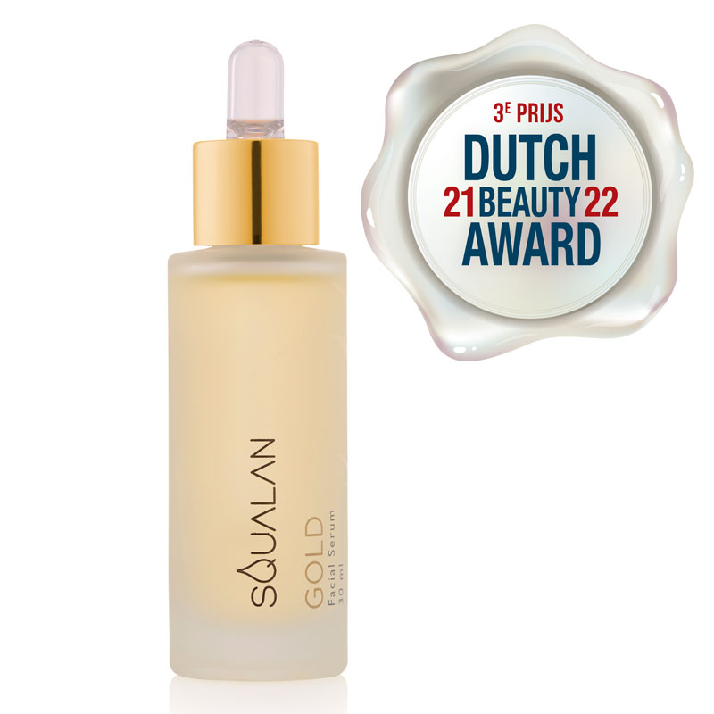 Gold met DBA logo Winnen op Woensdag: win het anti-aging serum Gold van Squalan