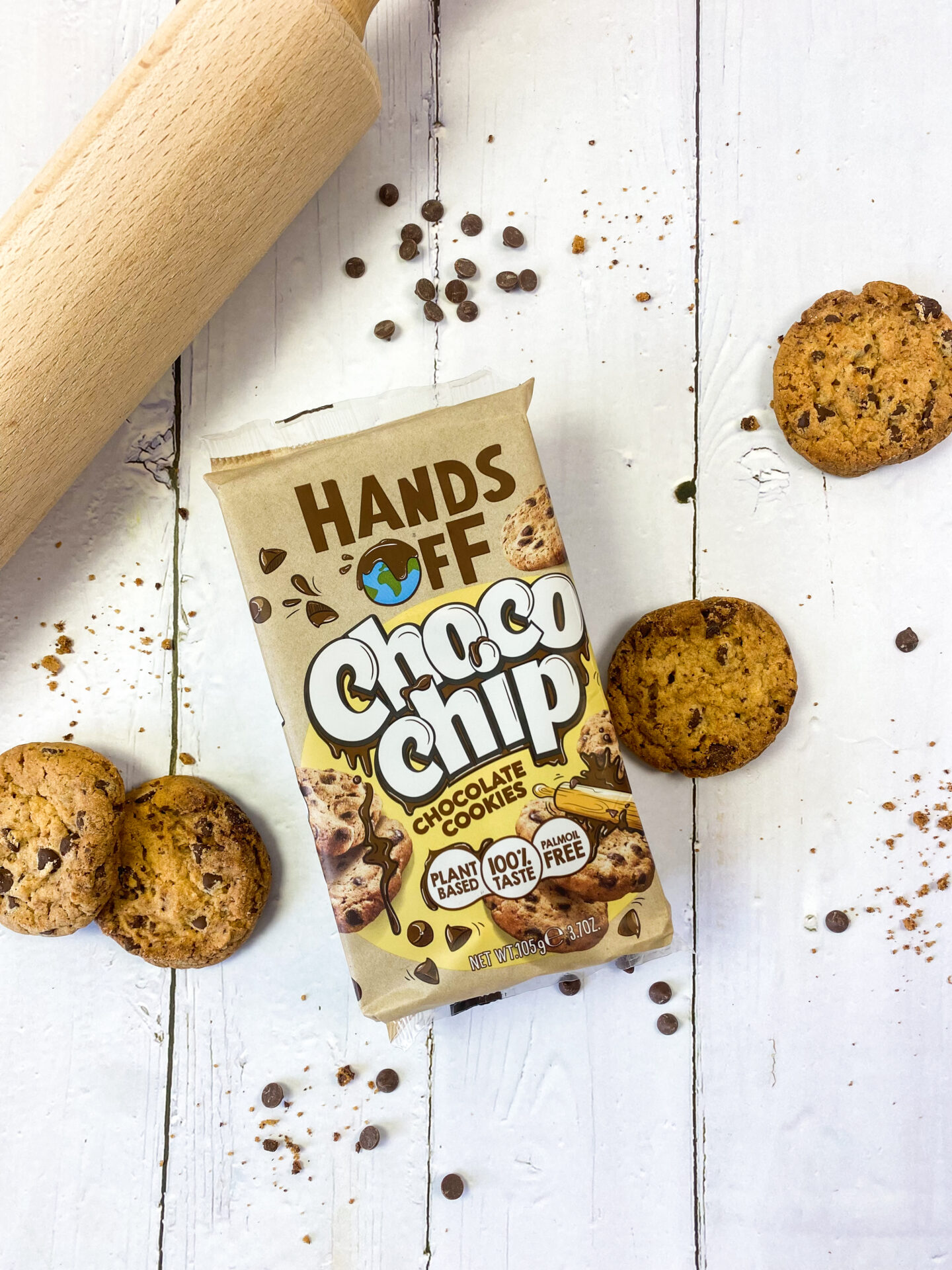 Staand ChocoChip HandsOff Winnen op Woensdag: win een pakket cookies van Hands Off